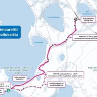 Barrierefreiheits-Beschreibungskarte Muikkupuro-Wildnisroute