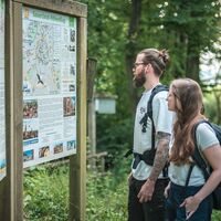 Am Startpunkt in Korbach