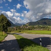 Blick auf Pfronten im Allgäu