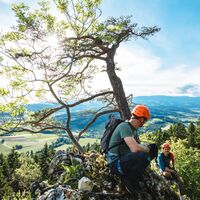 Aussicht vom Kletterfelsen
