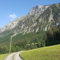 Blick auf die Kanisfluh vom Vorsäß Enge Mellau