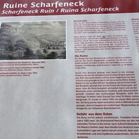 Schautafel bei der Ruine Scharfeneck