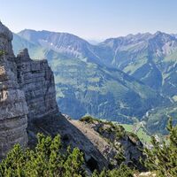 Aussicht beim Aufstieg zur Kohlbergspitze