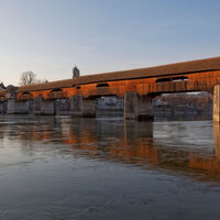 Längste gedeckte Holzbrücke Europas