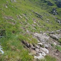 Seilversicherung entlang des Planai Höhenweges im Bereich Rauhenberg