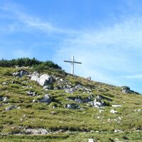 Der Gamskopf mit Kreuz und Informator