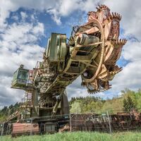 Leopold_Schaufelradbagger aus der Bergbauzeit