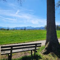 Blick zu den Tegernseer Bergen