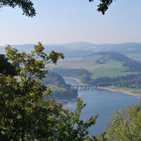 Panoramablick über den Diemelsee