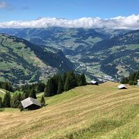 Aussicht nach Obersaxen und Ilanz