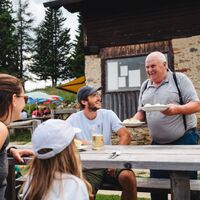 Einkehr bei der Offner Hütte