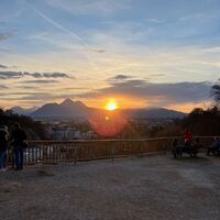 Blick von der Aussichtsterasse Bürgerwehr Mönchsberg