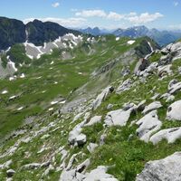 Aussicht vor Gipfel - Gipfelwanderung Kaiseregg
