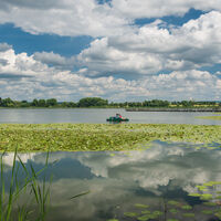 Tretbootfahren auf dem Seeburger See