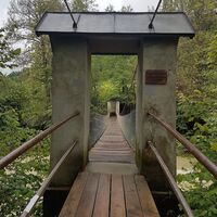 Hängebrücke in der Engenlochschlucht