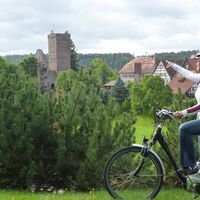 Blick auf die Burg und Städtle Zavelstein