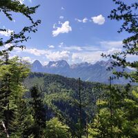 Ausblick von einem Bankerl unterhalb der Zellerhütte