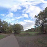 Rechts abbiegen in Weg