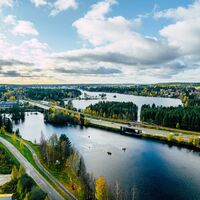 Von Petäisenniska zum Stadtzentrum, Kajaani