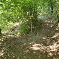 Rechts zum Parkplatz in Hagenberg