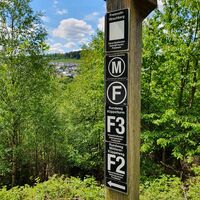 Wegweiser in Meschede-Freienohl (F) (M) F2, F3 Rundweg Küppelturm