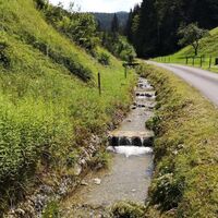 Bach neben dem Weg