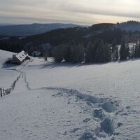 Schneeschuh-Runde am Brandkogel_Blick zurück