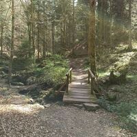 Die Etappe führt in die Wolfsschlucht
