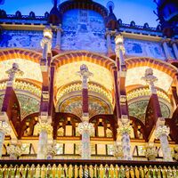 Palau de la Música Catalana in der Nacht - Aussen
