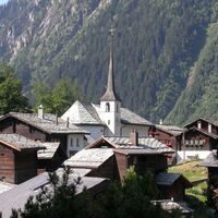 Blatten altes Dorf