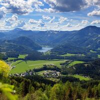 Blick auf Erlaufsee und Gemeindealpe