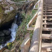 Die letzte Treppe hinaufgeschnauft