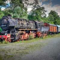 Historischer Dampfzug  - Freizeitpark Lohmühle