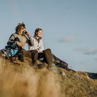 Am kleinen Plateau der Scheiblegger HochalmPause