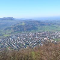 Blick vom Hohenstein über Gingen
