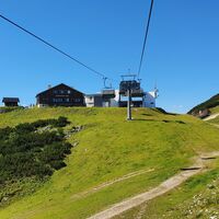 Alternativer Abstieg über Weg von der Bergstation