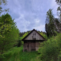 Alte Hütte am Wegesrand