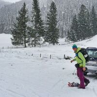Parkplatz am Ausgangspunkt der Wanderung