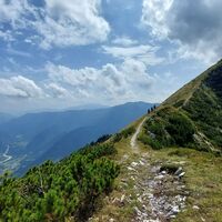 Der Gipfel des Monte Guarda