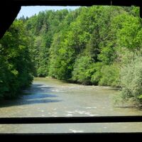 Blick von der Wannenbrugg auf die Sitter