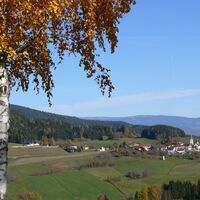 Blick vom Rastplatz Steiner auf Sörg