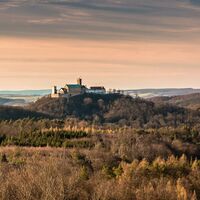 Carolinenblick bei Eisenach/Blick auf die Wartburg