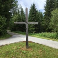 Wegkreuz auf dem Weg nach Eggen