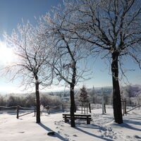 Blick auf Medebach im Winter