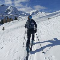 Der letzte Hang vor der Malga San Colombano