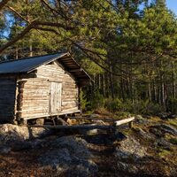 Feuerstelle auf einem Felsen in Mexiko