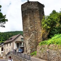 Schiefer Turm in Dausenau