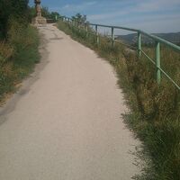 Hinauf zum Schlußanstieg beim Schwarzen Kreuz