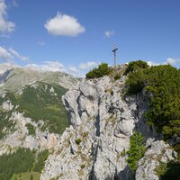 schon kurz vor dem Gipfel bietet sich ein sehr schöner Ausblick