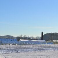 Blick auf die ehemalige Knochenleimfabrik